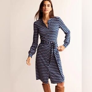 Boden Julia Shirtdress, Diamond Terrace Size- 10 Long